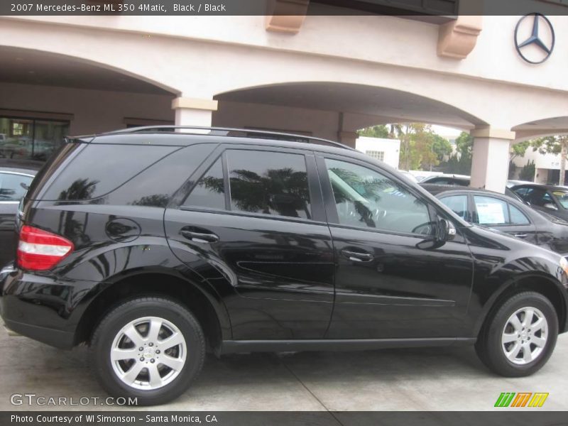 Black / Black 2007 Mercedes-Benz ML 350 4Matic