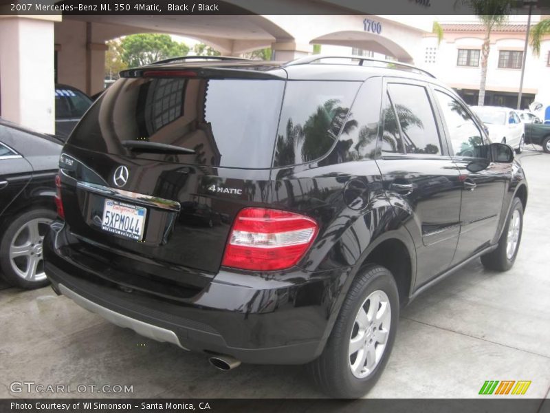Black / Black 2007 Mercedes-Benz ML 350 4Matic