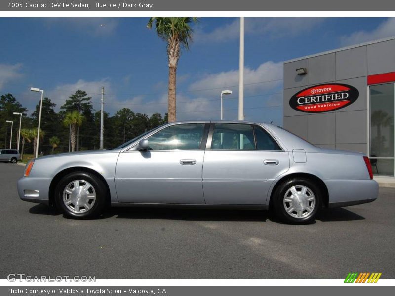 Blue Ice / Dark Gray 2005 Cadillac DeVille Sedan