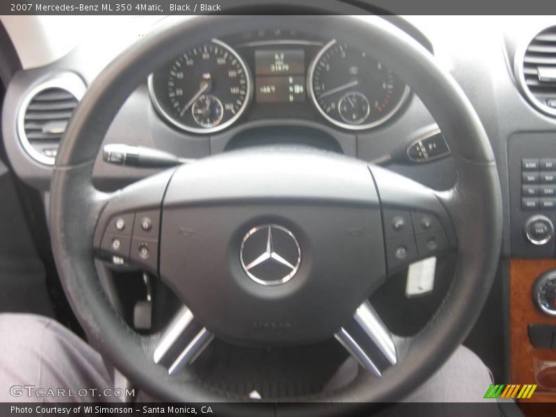 Black / Black 2007 Mercedes-Benz ML 350 4Matic