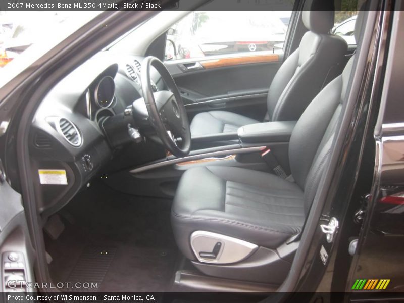 Black / Black 2007 Mercedes-Benz ML 350 4Matic