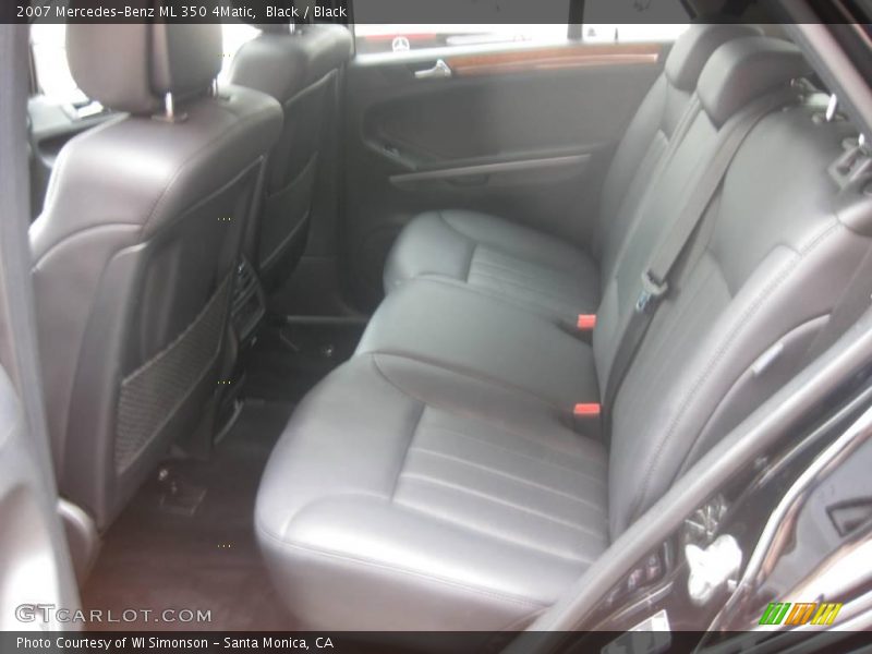 Black / Black 2007 Mercedes-Benz ML 350 4Matic