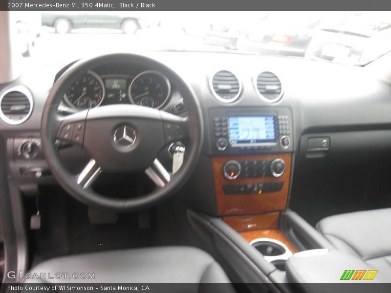 Black / Black 2007 Mercedes-Benz ML 350 4Matic