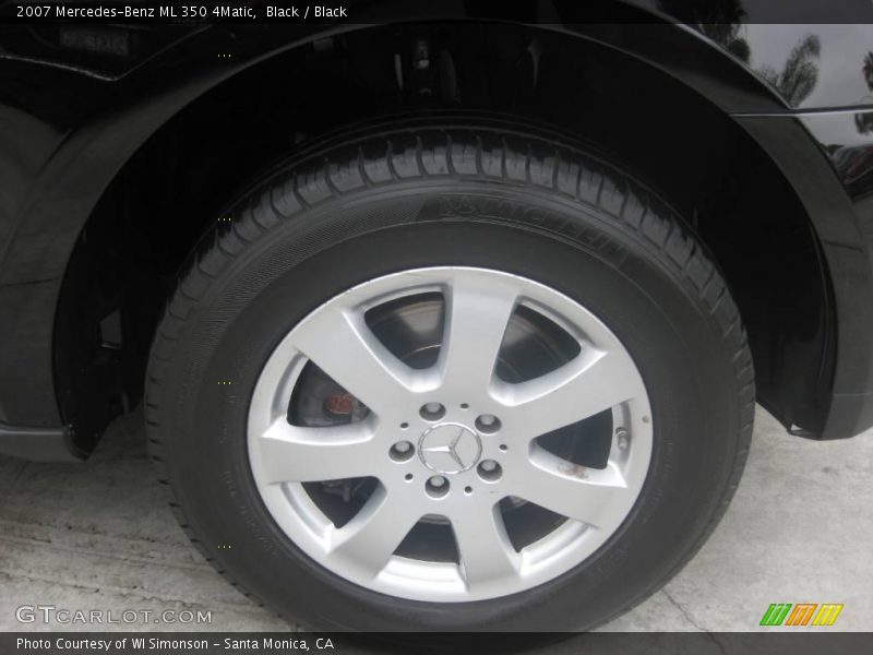 Black / Black 2007 Mercedes-Benz ML 350 4Matic