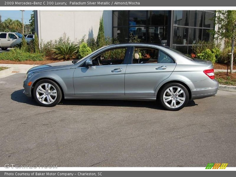 Palladium Silver Metallic / Almond/Mocha 2009 Mercedes-Benz C 300 Luxury
