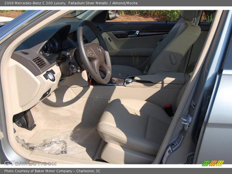Palladium Silver Metallic / Almond/Mocha 2009 Mercedes-Benz C 300 Luxury