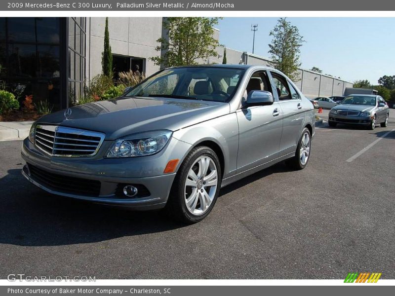 Palladium Silver Metallic / Almond/Mocha 2009 Mercedes-Benz C 300 Luxury