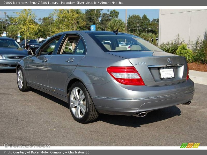Palladium Silver Metallic / Almond/Mocha 2009 Mercedes-Benz C 300 Luxury