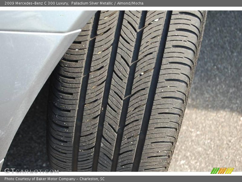 Palladium Silver Metallic / Almond/Mocha 2009 Mercedes-Benz C 300 Luxury