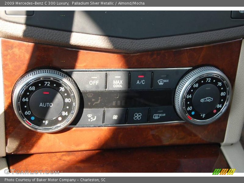 Palladium Silver Metallic / Almond/Mocha 2009 Mercedes-Benz C 300 Luxury