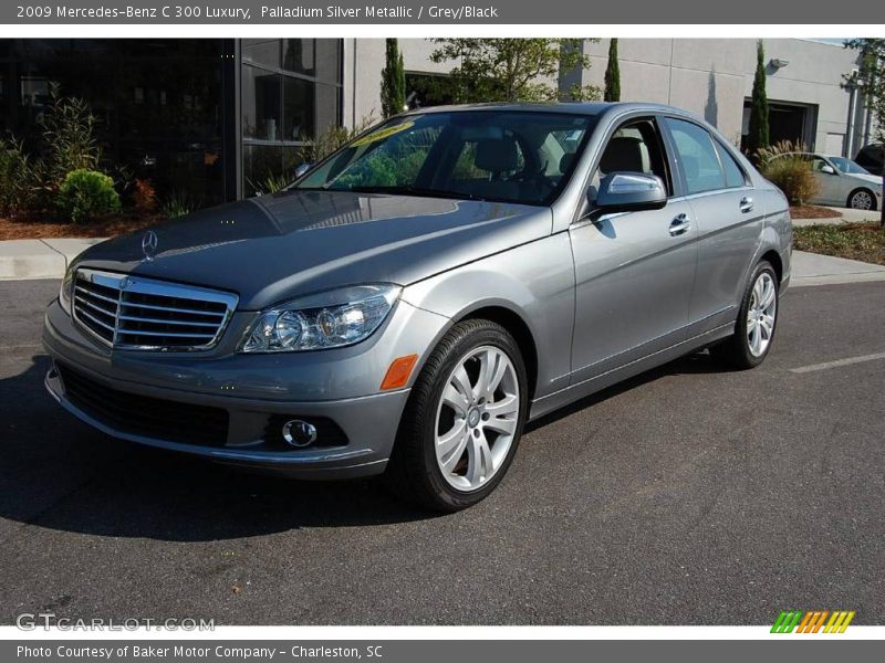 Palladium Silver Metallic / Grey/Black 2009 Mercedes-Benz C 300 Luxury