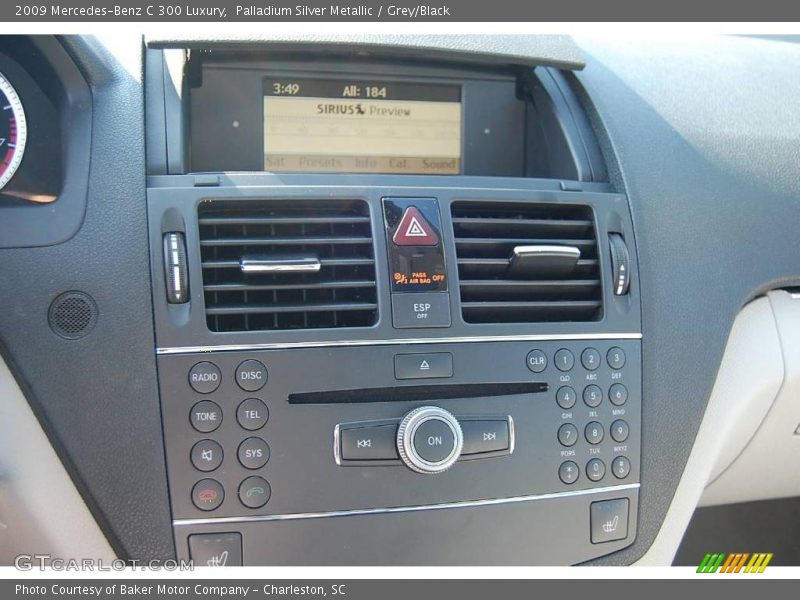 Palladium Silver Metallic / Grey/Black 2009 Mercedes-Benz C 300 Luxury