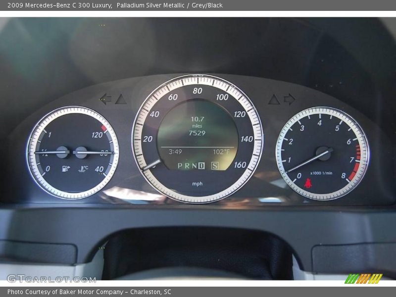 Palladium Silver Metallic / Grey/Black 2009 Mercedes-Benz C 300 Luxury