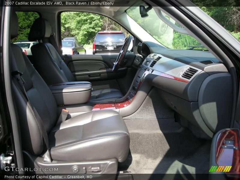 Black Raven / Ebony/Ebony 2007 Cadillac Escalade ESV AWD