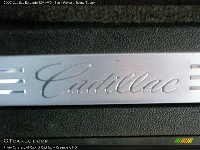 Black Raven / Ebony/Ebony 2007 Cadillac Escalade ESV AWD