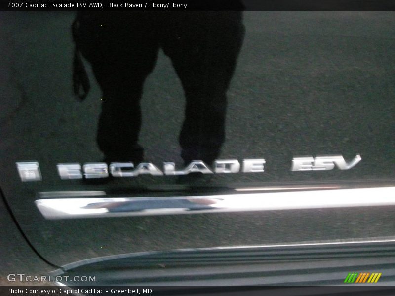 Black Raven / Ebony/Ebony 2007 Cadillac Escalade ESV AWD