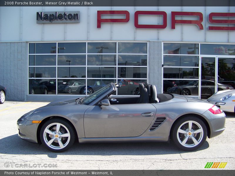 Meteor Grey Metallic / Black 2008 Porsche Boxster