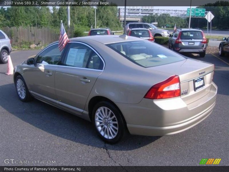 Shimmer Gold Metallic / Sandstone Beige 2007 Volvo S80 3.2