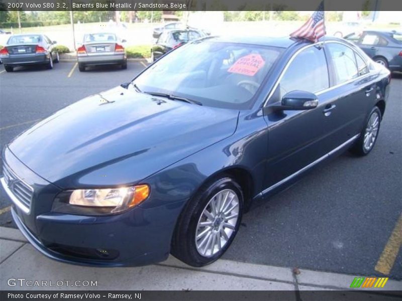 Barents Blue Metallic / Sandstone Beige 2007 Volvo S80 3.2