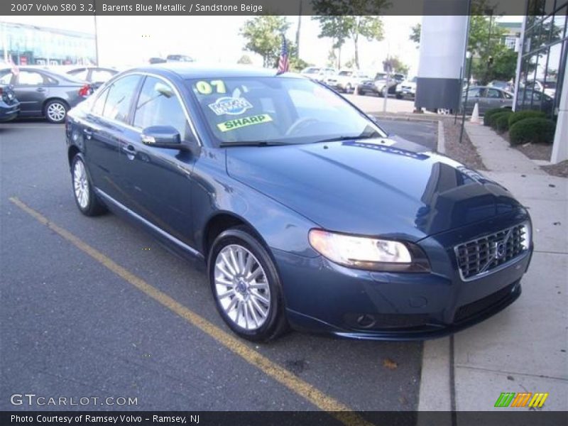 Barents Blue Metallic / Sandstone Beige 2007 Volvo S80 3.2