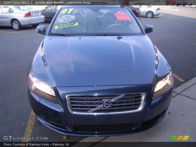 Barents Blue Metallic / Sandstone Beige 2007 Volvo S80 3.2