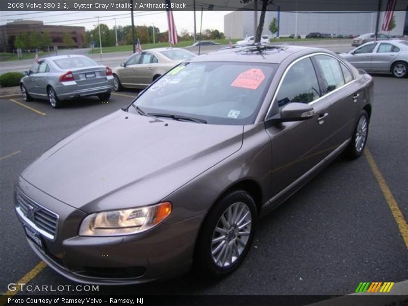 Oyster Gray Metallic / Anthracite Black 2008 Volvo S80 3.2