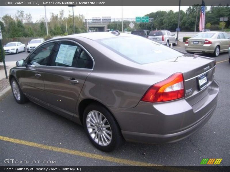 Oyster Gray Metallic / Anthracite Black 2008 Volvo S80 3.2