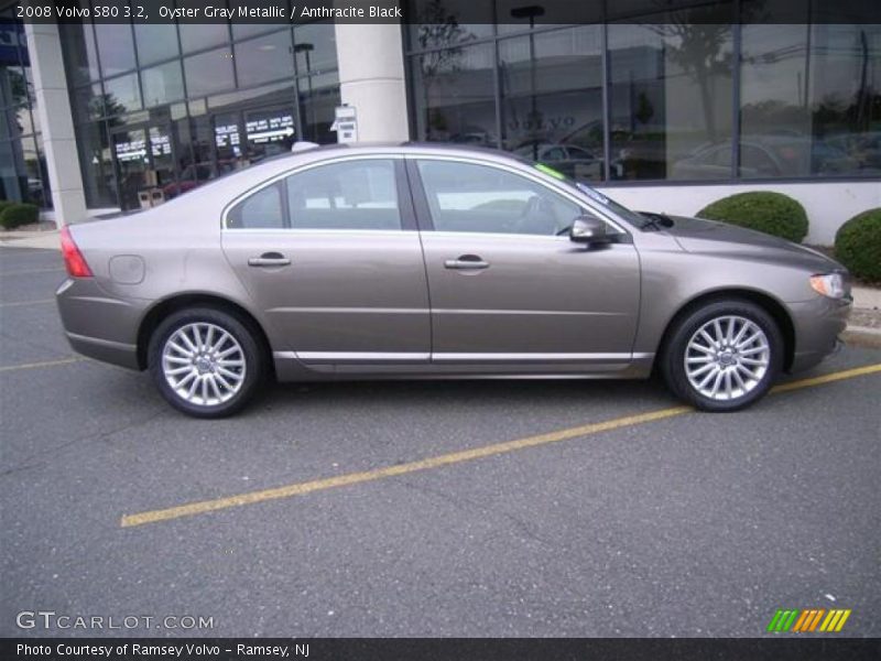Oyster Gray Metallic / Anthracite Black 2008 Volvo S80 3.2
