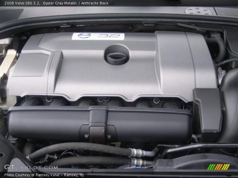 Oyster Gray Metallic / Anthracite Black 2008 Volvo S80 3.2