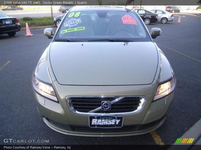 Gecko Green Metallic / Quartz 2008 Volvo S40 T5 AWD