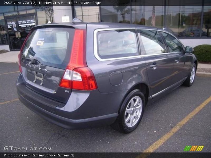 Titanium Grey Metallic / Sandstone Beige 2008 Volvo V70 3.2