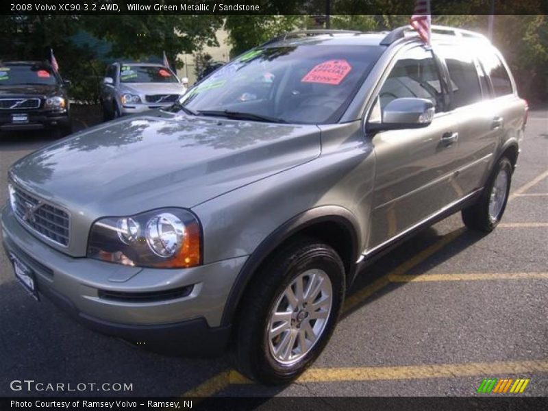 Willow Green Metallic / Sandstone 2008 Volvo XC90 3.2 AWD