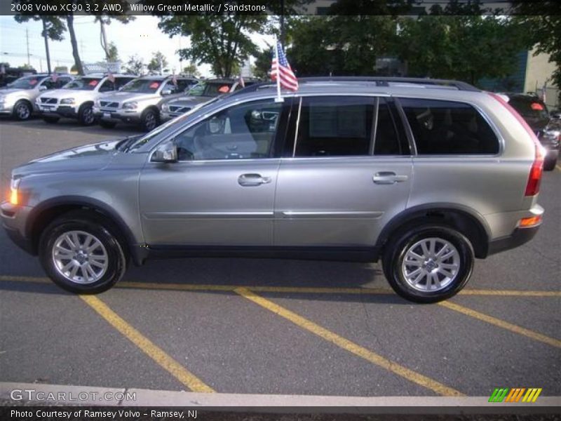 Willow Green Metallic / Sandstone 2008 Volvo XC90 3.2 AWD