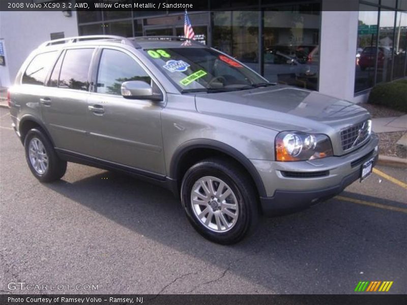 Willow Green Metallic / Sandstone 2008 Volvo XC90 3.2 AWD