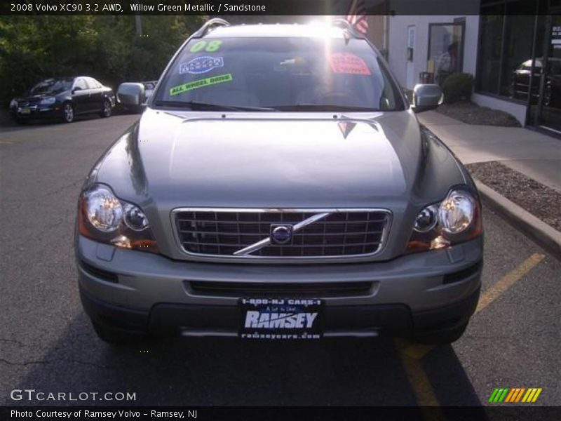 Willow Green Metallic / Sandstone 2008 Volvo XC90 3.2 AWD