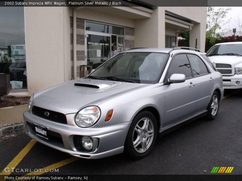 Platinum Silver Metallic / Black 2002 Subaru Impreza WRX Wagon