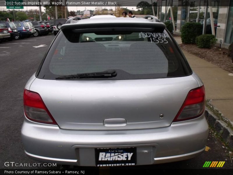 Platinum Silver Metallic / Black 2002 Subaru Impreza WRX Wagon