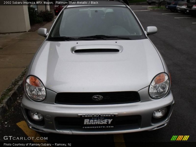 Platinum Silver Metallic / Black 2002 Subaru Impreza WRX Wagon