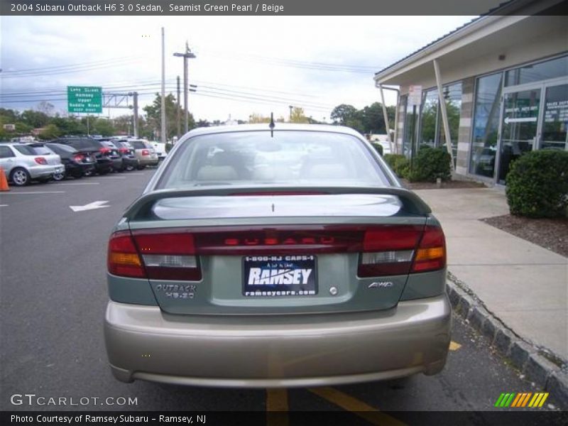 Seamist Green Pearl / Beige 2004 Subaru Outback H6 3.0 Sedan