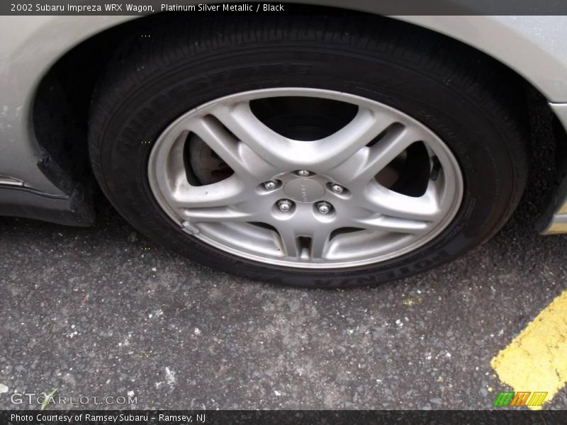 Platinum Silver Metallic / Black 2002 Subaru Impreza WRX Wagon