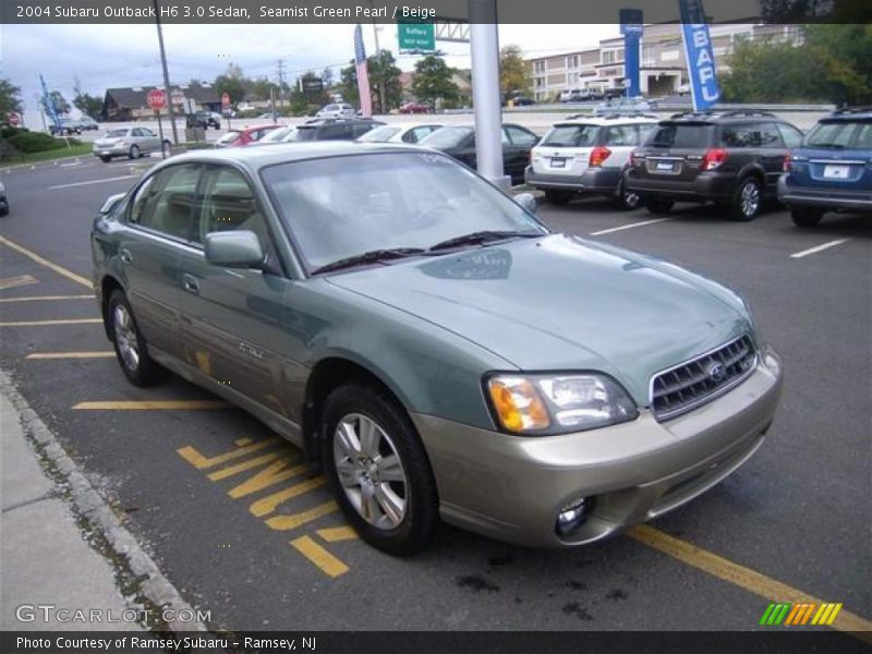 Seamist Green Pearl / Beige 2004 Subaru Outback H6 3.0 Sedan
