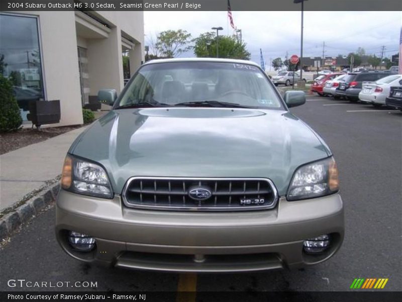 Seamist Green Pearl / Beige 2004 Subaru Outback H6 3.0 Sedan