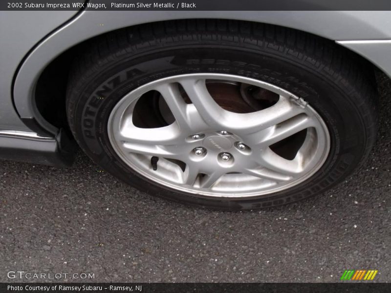 Platinum Silver Metallic / Black 2002 Subaru Impreza WRX Wagon