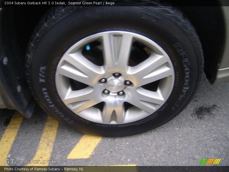 Seamist Green Pearl / Beige 2004 Subaru Outback H6 3.0 Sedan