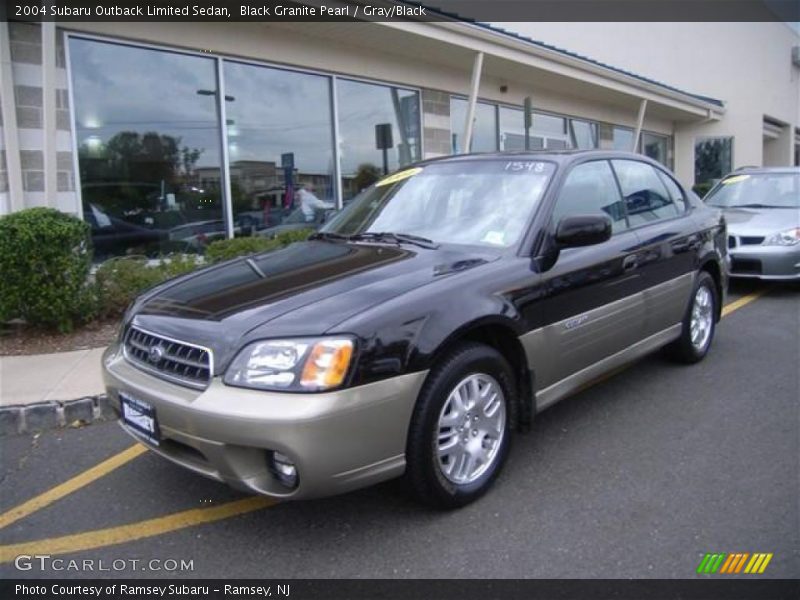 Black Granite Pearl / Gray/Black 2004 Subaru Outback Limited Sedan
