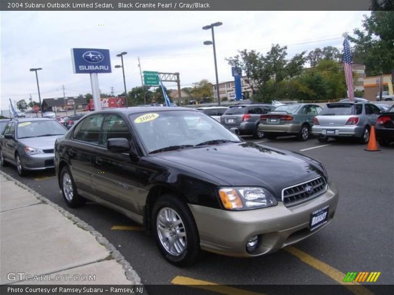 Black Granite Pearl / Gray/Black 2004 Subaru Outback Limited Sedan