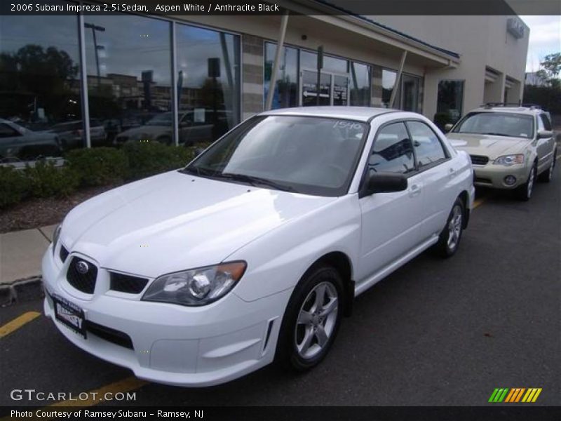 Aspen White / Anthracite Black 2006 Subaru Impreza 2.5i Sedan