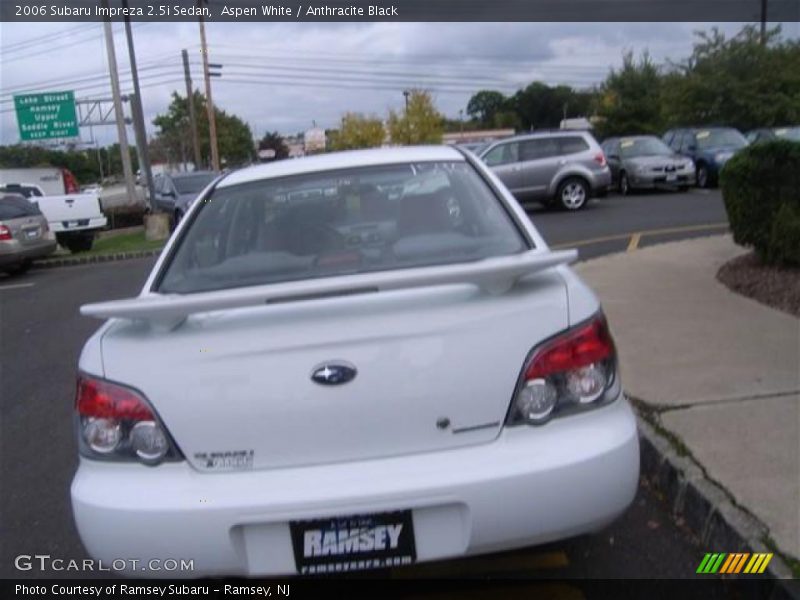 Aspen White / Anthracite Black 2006 Subaru Impreza 2.5i Sedan