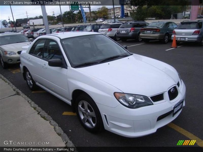 Aspen White / Anthracite Black 2006 Subaru Impreza 2.5i Sedan
