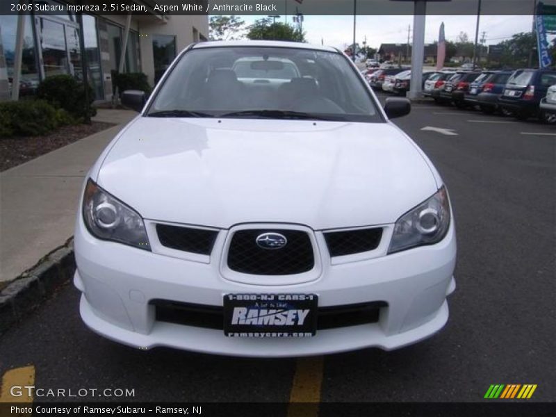 Aspen White / Anthracite Black 2006 Subaru Impreza 2.5i Sedan